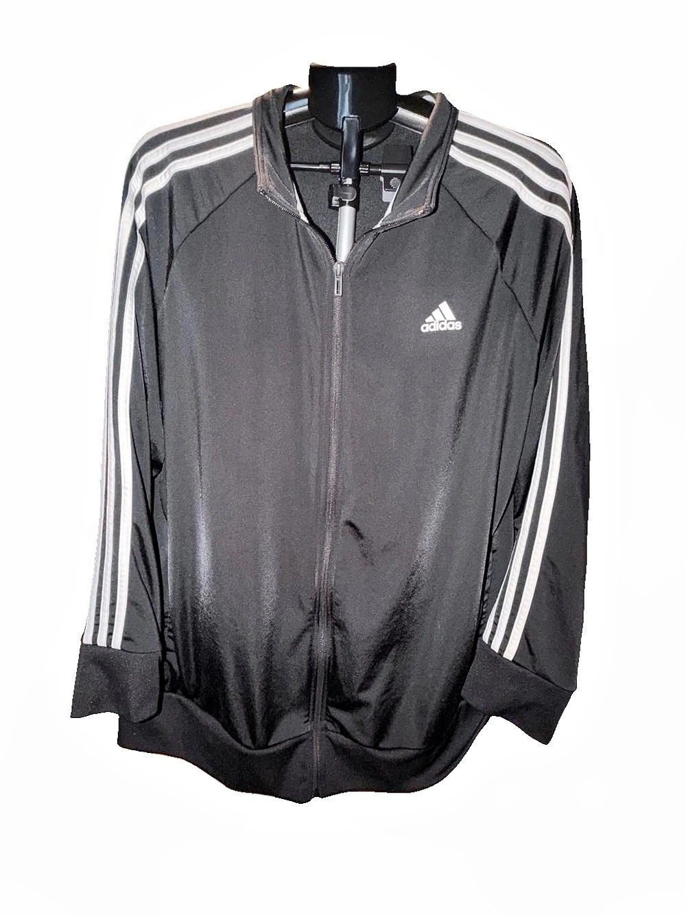 Adidas Prime Green Men's
Full Zip 3 Stripe Black